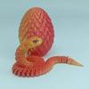 European-Style 3D Printed Multi-Color Movable Snake Ornament - Creative Art Figure Gift