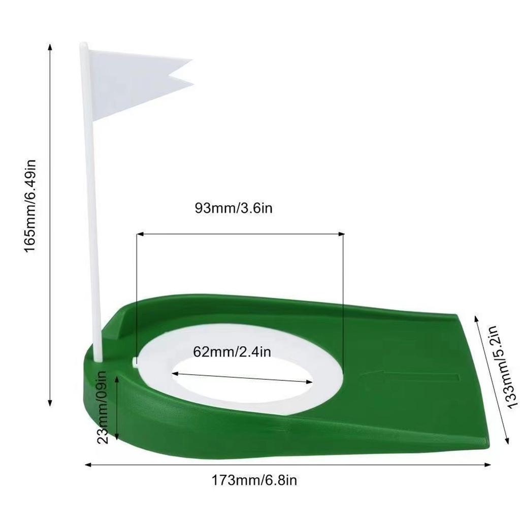 Golf Putting Practice Cup with Flags Indoor Golf Putting Hole Training Aids Golf Accessorys for Indoor Outdoor Practice