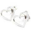 Les Trésors De Lily [I4211] - Silver 'Love' Earrings (rhodium-plated) - 8x6 Mm