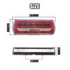 Left Right LED Combination Reflector Tail Light White Red Amber Turn Signal Reverse Brake Light 12V 24V For Trailer Truck Pickup