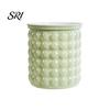 Nordic Design Planter Self-Absorbing Flowerpot with Transparent Water Level Indicator Self Watering Decorative Home Plant Pot Bubble Texture