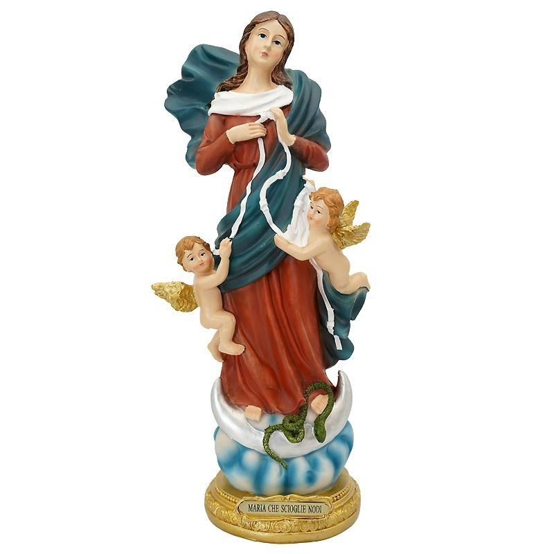 

1 шт. Статуэтка Марии Развязывающей Узлы Домашнее Украшение Богоматерь Смола Подарки Католическая Реликвия Ремесла