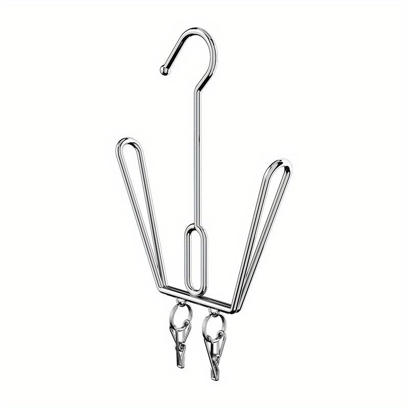 

1 шт., Нержавеющая сталь, Стойка для обуви Стойка для одежды, Металлический подвесной органайзер для обуви, Экономия места, Сушилка для одежды с перекладиной и крючками для шкафа Pack of 1