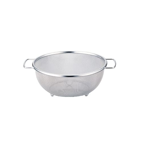 Kanei Kogyo Shapeline Handled Round Colander, 22cm, SH-008, Made In Japan
