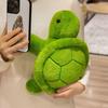 Collection Green Turtle Plush Toy Fluffy Sea Turtle Animal Doll  Car Decor