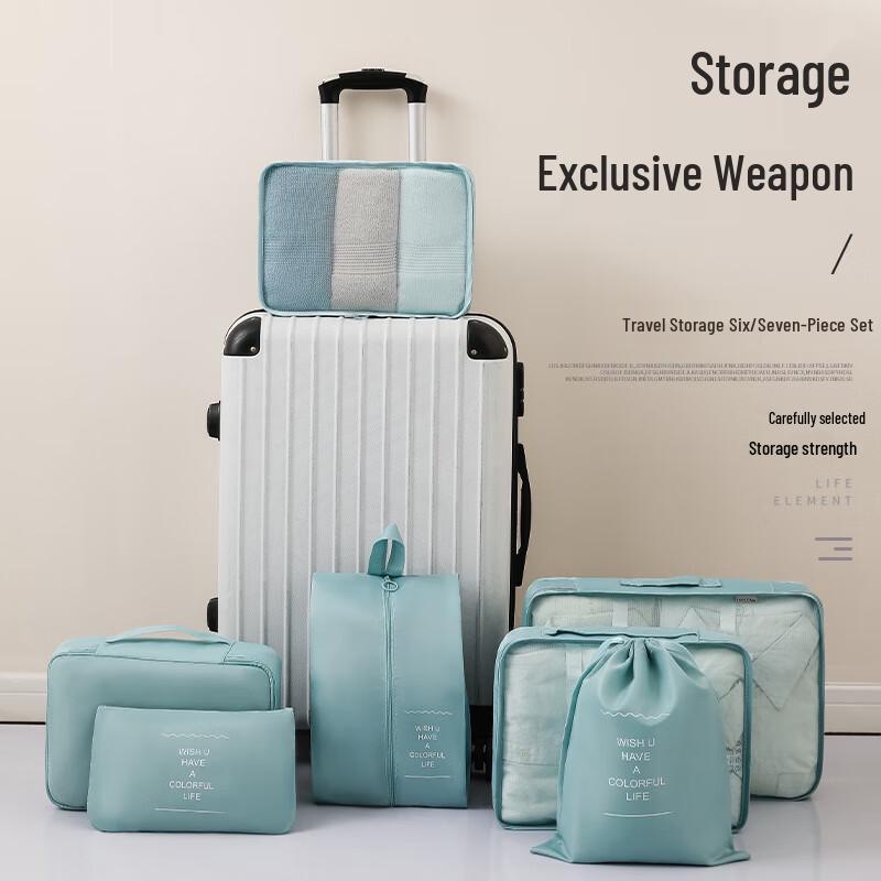 6dílná skládací vodotěsná sada cestovních organizérů