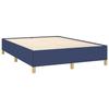 Maison Exclusive - Sommier à lattes de lit avec matelas Bleu 140x200 cm Tissu