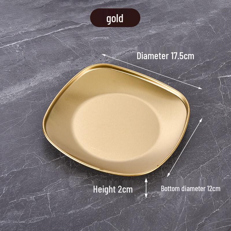 Lijia Stainless Steel Square Shallow Plate