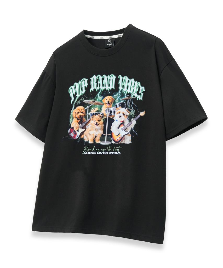 MOZMOZ [Set] Digital Series Oversized Short Sleeve T-Shirt