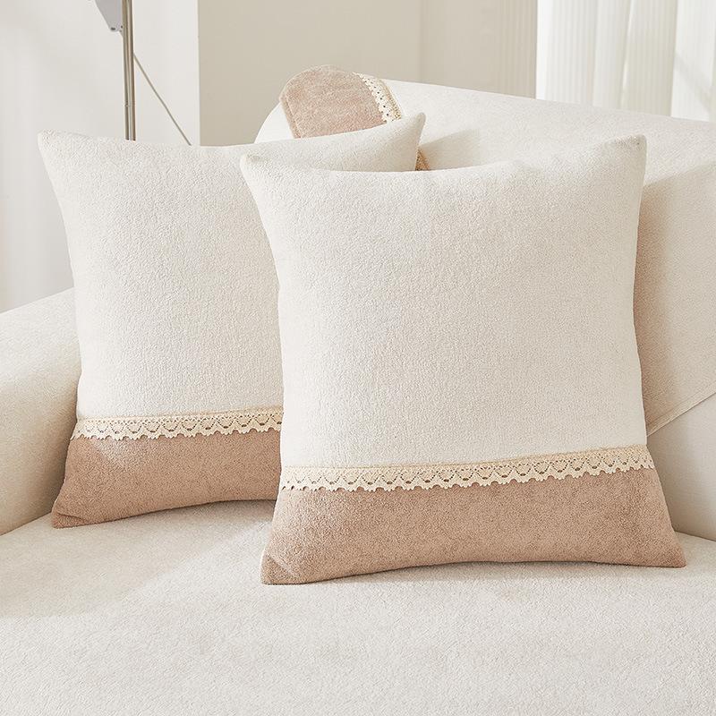 Winter Plush Sofa Cushion Simple Modern Non-slip Cushion Living Room Combination Sofa Cover Full Cover Cloth