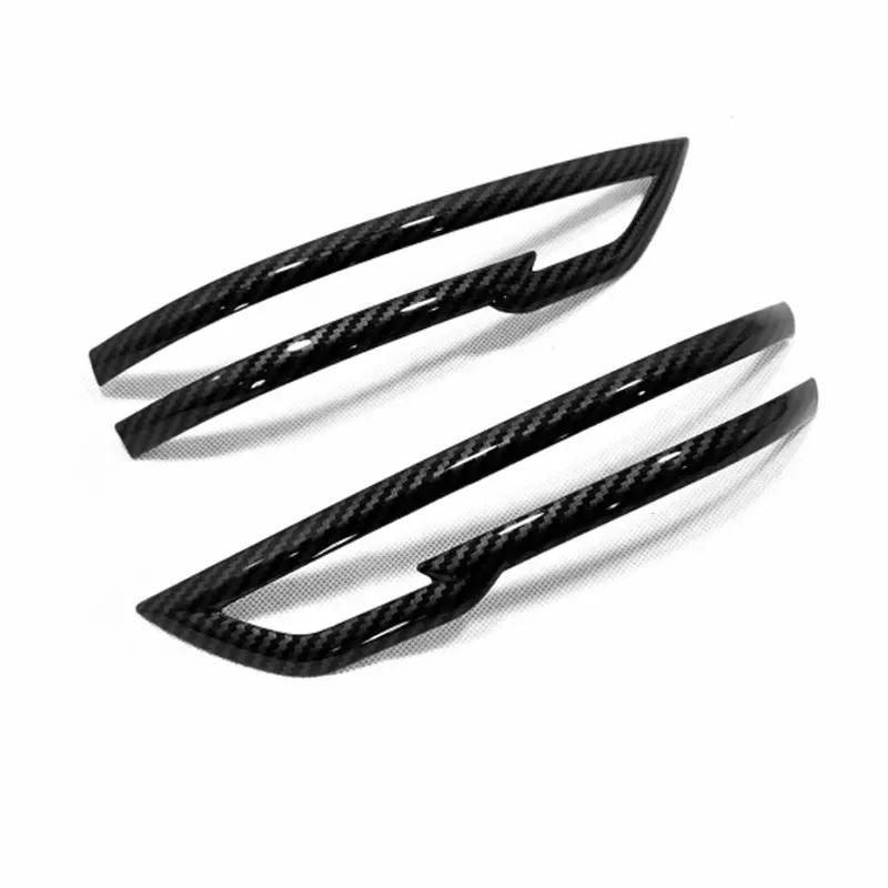 For Nissan Qashqai J11 X-trail X trail t32 Rogue 2014- ABS Car Rear View Mirror Cover Strip Reflective Stickers Accessories