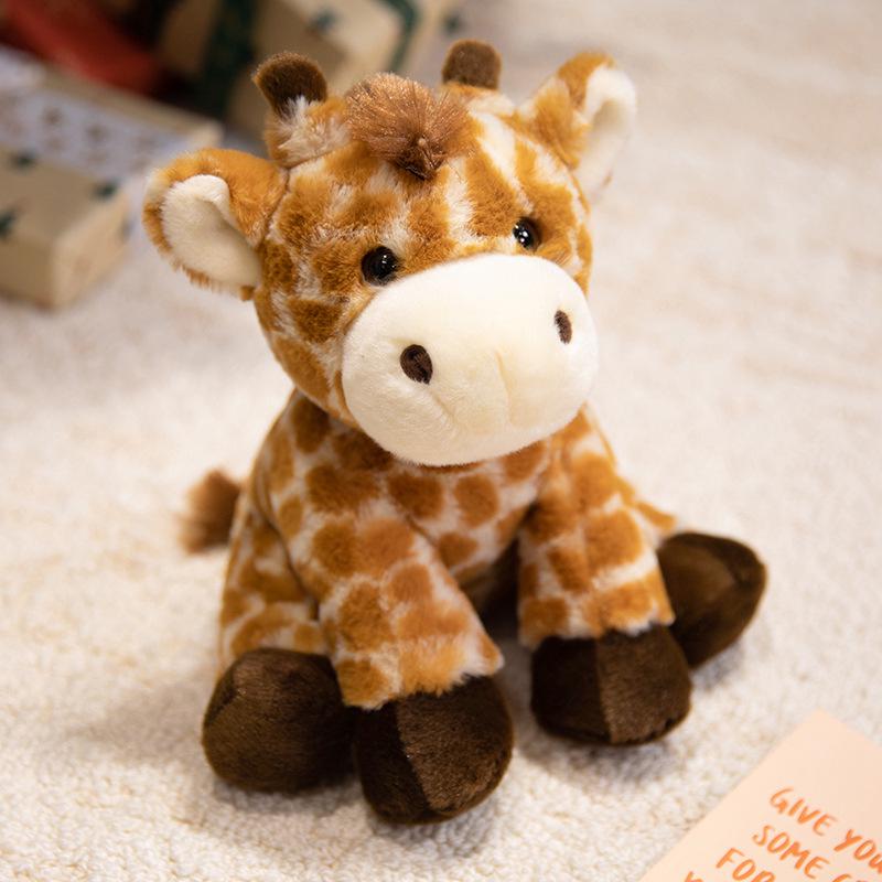 Cross-Border Plush Animal Dolls: Panda, Fox & Highland Cattle Creative Plush Toys