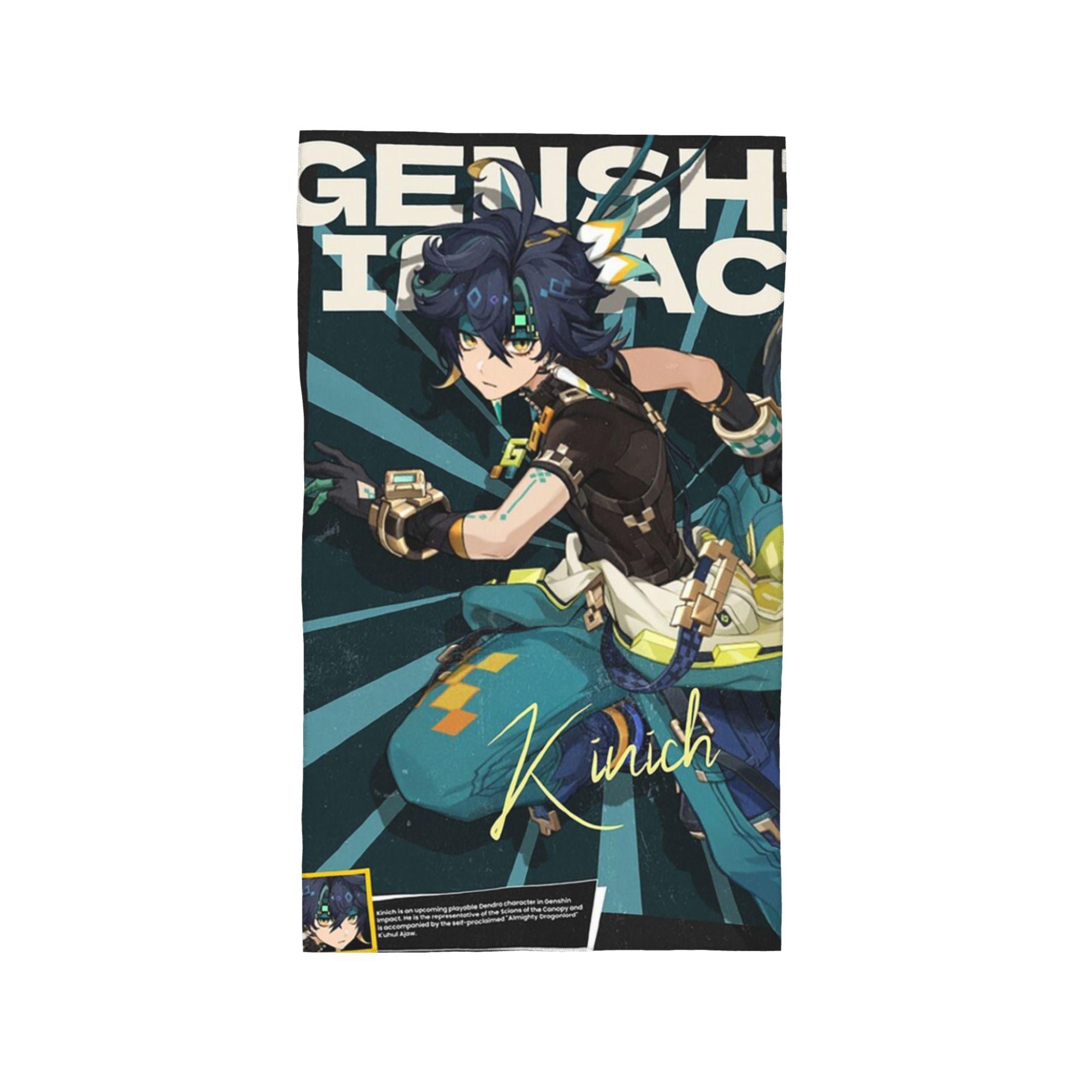 

Kinich Sunblast Genshin Impact Soft Face Towel Quick Dry Pool Bath Cotton Towels Breathable W30*H60(CM)