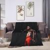 Soft Warm Blanket Travel Office Rauw Alejandro Singer Rapper Throw Blanket  Flannel Bedspread For Couch Chair Sofa Bed Sofa Bed