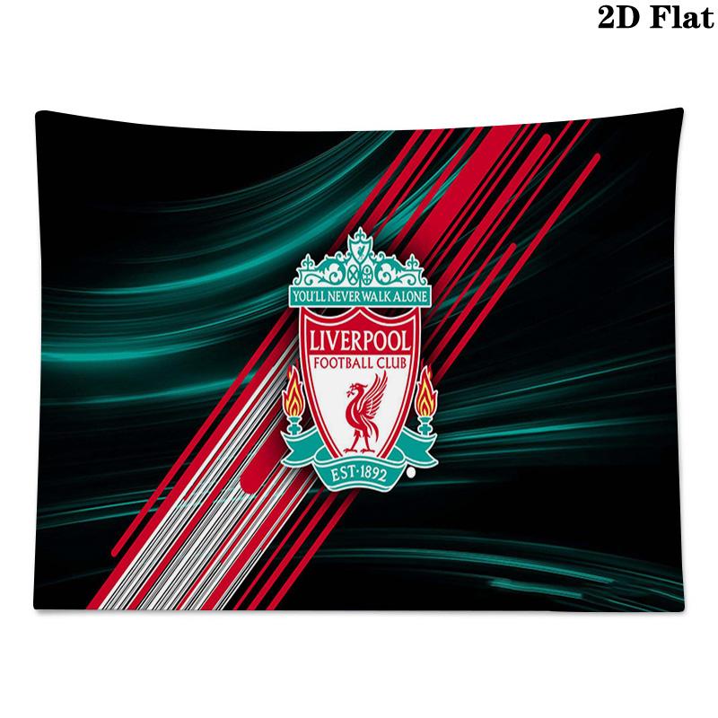 Arazzo da Parete del Liverpool Football Club Appeso Estetico alla Parete Coperta in Tessuto Stampato Arazzi Decorativi per Camera da Letto Soggiorno Decorazione per la Casa