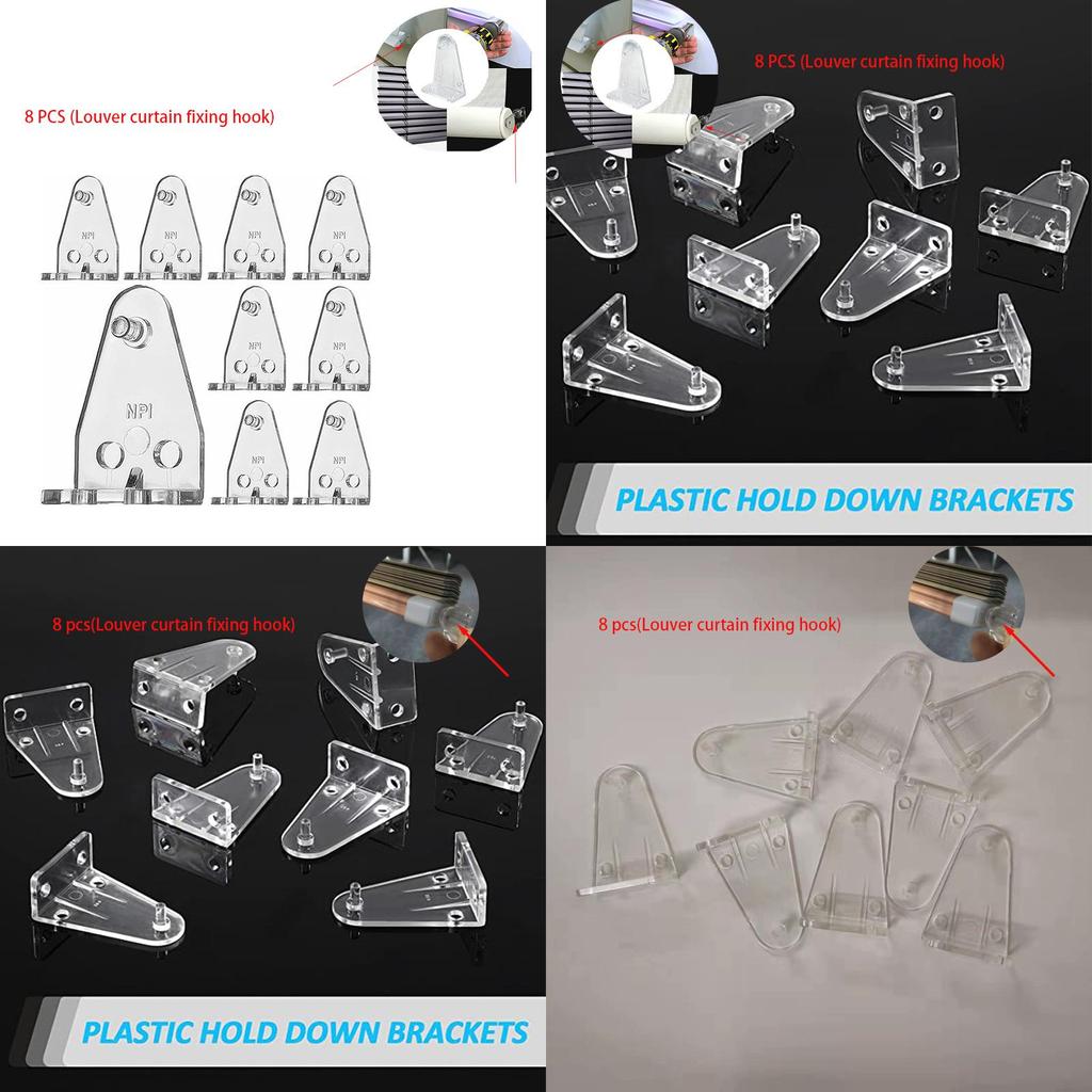 Durable Plastic Windproof Hook For Blinds And Curtains Fits All Types Of Curtains