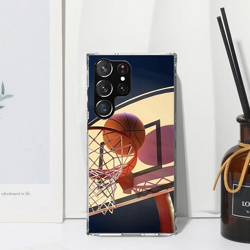 Basketball Basket Sports Phone Case For Samsung Galaxy S26 S25 Edge S24 FE S23 S22 Ultra S21 Plus S20 + Art Fundas Back Cover Ga