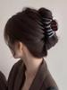 2025 Leopard Print High-End Large Shark Hair Clip for Women