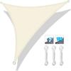 With Ropes Triangle Sunshade Triangle Outdoor Canopy Adjustable Shade Sail  Pool Area