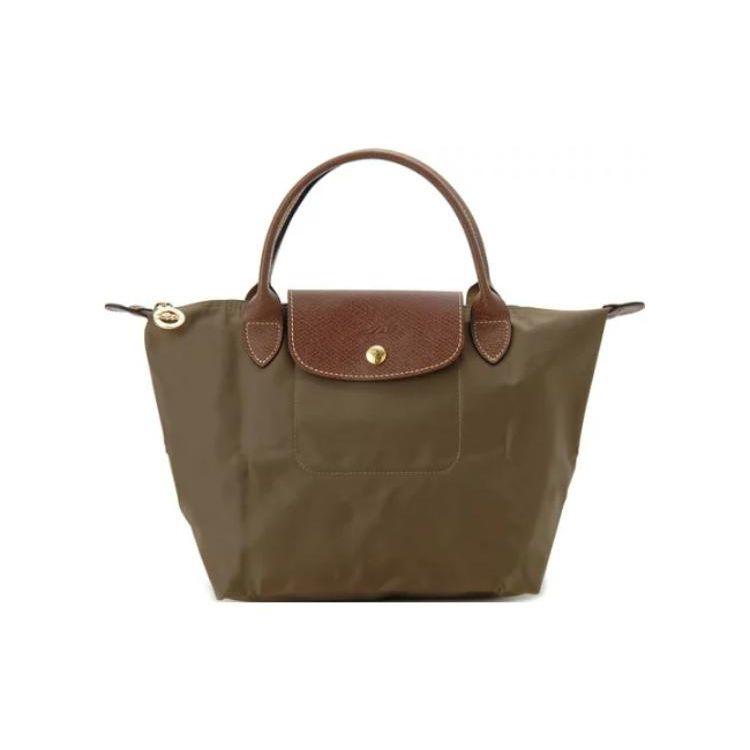 Longchamp Le Pliage 23 Solid Classic Logo Flap Tote Bag Women tote Dark-Brown 1621089A23 Dark Umber