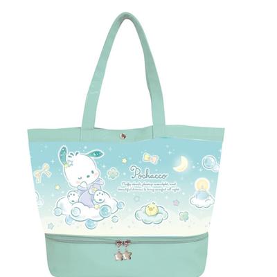 K Company Sanrio Charaktere Vinyl-Tragetasche mit Tasche Pochacco x B40 x CPV6-PC H29,5 T16,4cm