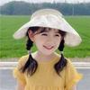 2-8 Years Old Summer Sun Hat for Kids Girls Outdoor UV Protection Children Foldable Wide Brim Beach Caps(48-52cm)