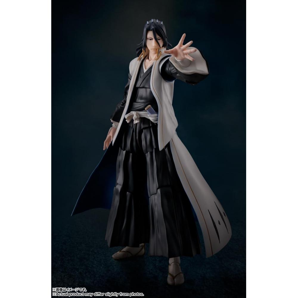 TAMASHII NATIONS SHFiguarts BLEACH Millennium Blood War Hen Byakuya Kuchiki Aproximativ. Figurină mobilă vopsită ABS și PVC de 155 mm