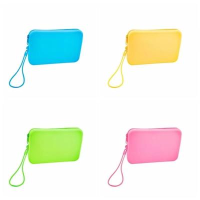 Square Travel Toiletry Bag Silicone Coin Bag Portable Cosmetic Storage Bag