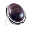Natural Red Tiger's Eye Gemstone Handmade 925 Solid Silver Gift Ring S.9" M3O45