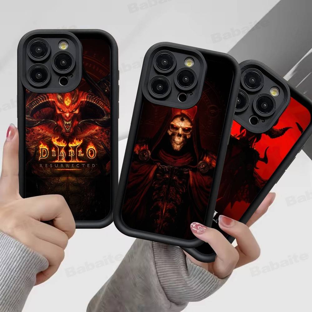Classic Action D-Diablo Game Phone Case For IPhone 11 12 13 16 15 17 14 Pro Max Soft Funda Silicone Cover