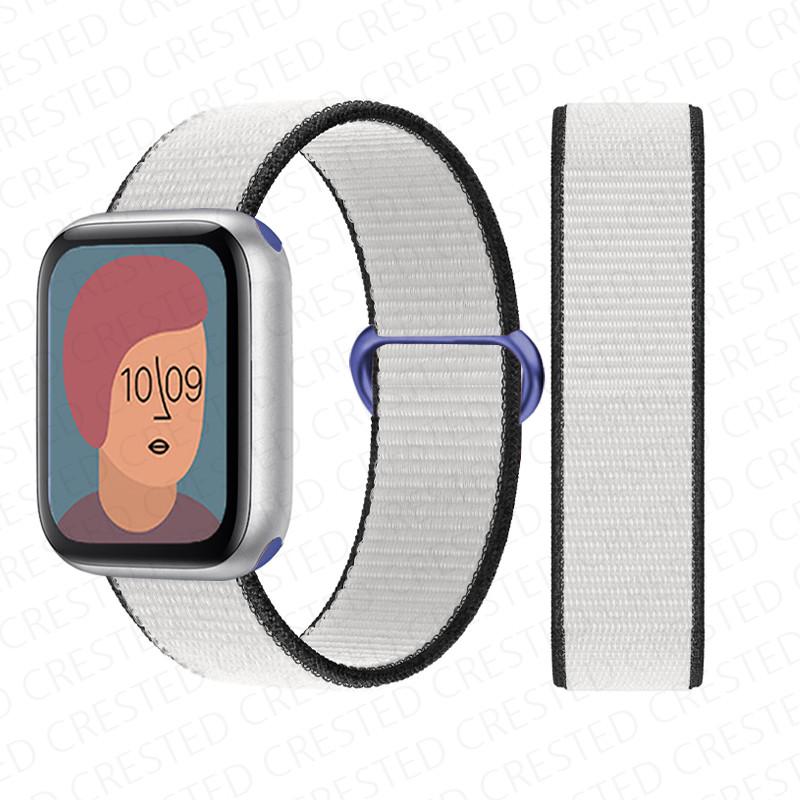 2pcs Straps For Apple Watch Band 44mm 40mm 45mm 46mm 42mm 49mm 41mm Nylon Loop Bracelet iwatch Series 10 9 8 7 6 5 3 se ultra 2