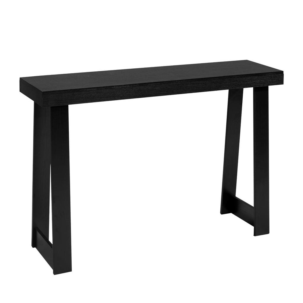 118 cm Console Table, Modern Desk Behind the Couch, Wooden Rectangle Entrance Desk, Narrow Long Sofa Table Accent Stand for Hallway, Bedroom, Living