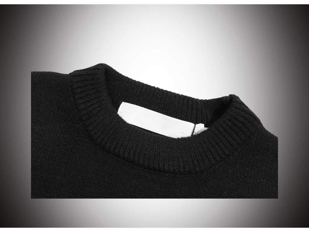 Off-White Arrow Jacquard Unisex Rundhalsad Tröja – Höst Vinter Vardagsmode.