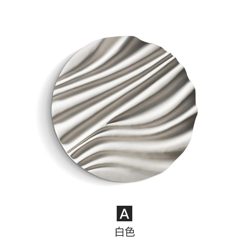 Wall-hung Decorative Living Room Three-dimensional Carving Circular Porch Decorative Painting Bedroom Oil Painting Pendant