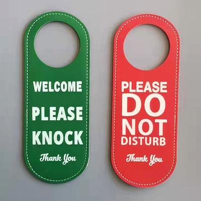 Bulletin Board Double-Sided Make Up Room Cleaning Label Door Hanger Tags Do Not Disturb Signs Door Knobs Hanger Pendant