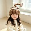 Thickened Polka Dot Elf Cap Windproof Kids Beanie Hats Cute Baby Knit Hat  Autumn