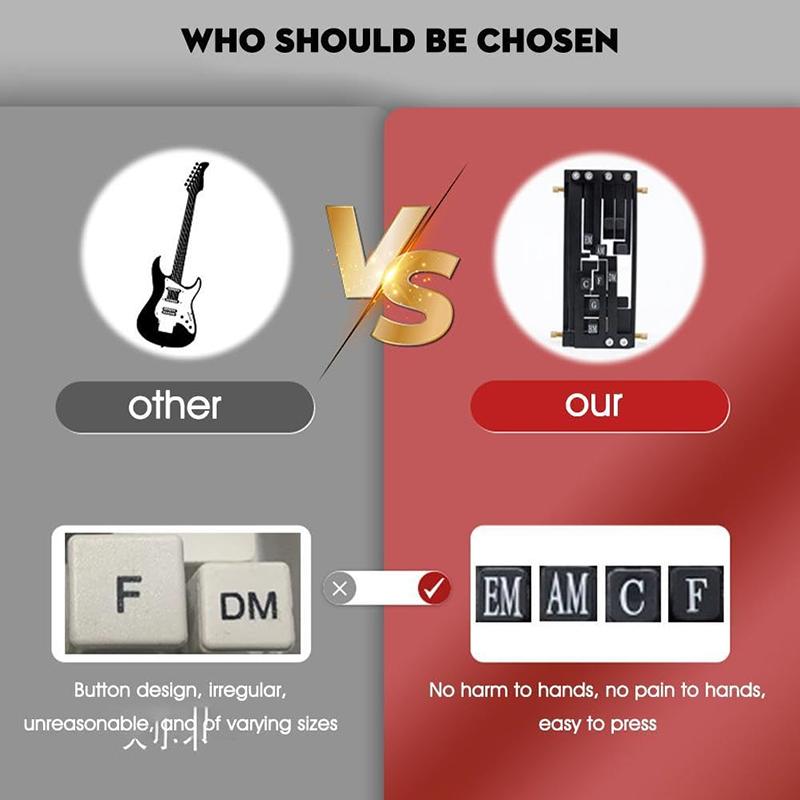 Gitar Akor Basıcısı Gitar Yardımcısı Akor Eğitmeni Akor Öğrenme Sistemi Gitar Aksesuarları Gitar Eğitim Aracı Çocuklar Yetişkinler İçin