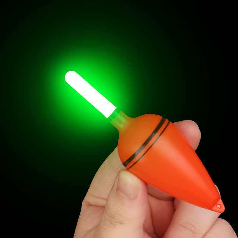 Thickened Luminous Big Belly Float Set: Color-Changing Bite Indicators for Sea & Carp Fishing Green Light without Battery