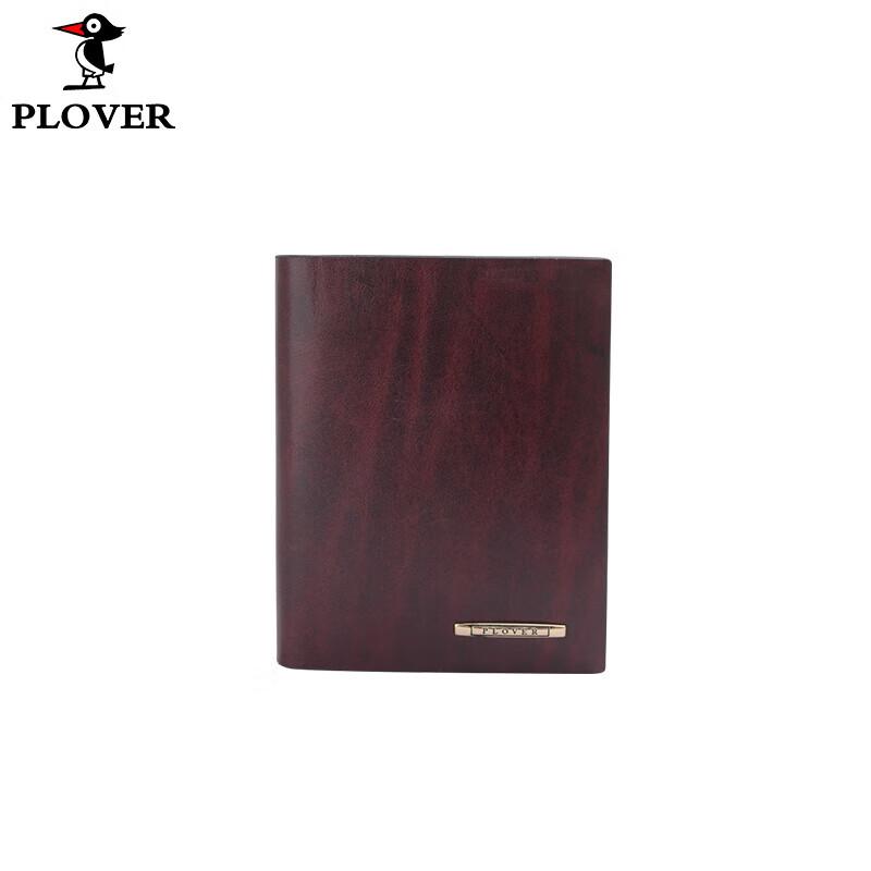 Мужской кожаный короткий бифолд-кошелек PLOVER One Size
