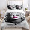 Marilyn Monroe Duvet Cover Soft Bedding Set with Pillowcases for Teens Single Double Queen King Size