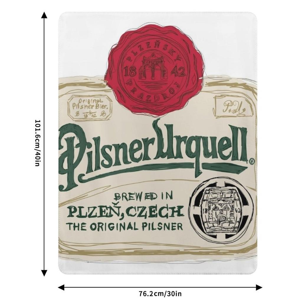 Pilsner Urquell POP Wohndecke Fleckenabweisend Gemütlich Warme Decke