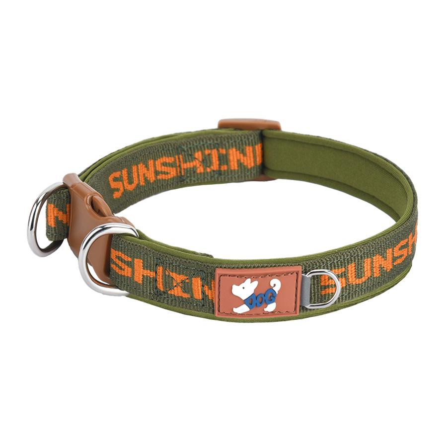 

Cp570Pet Dog Adjustable Collar Two Metal Dring And Durable Buckle Colorful Prints Suitable designed for Large Medium And Small Dogs S