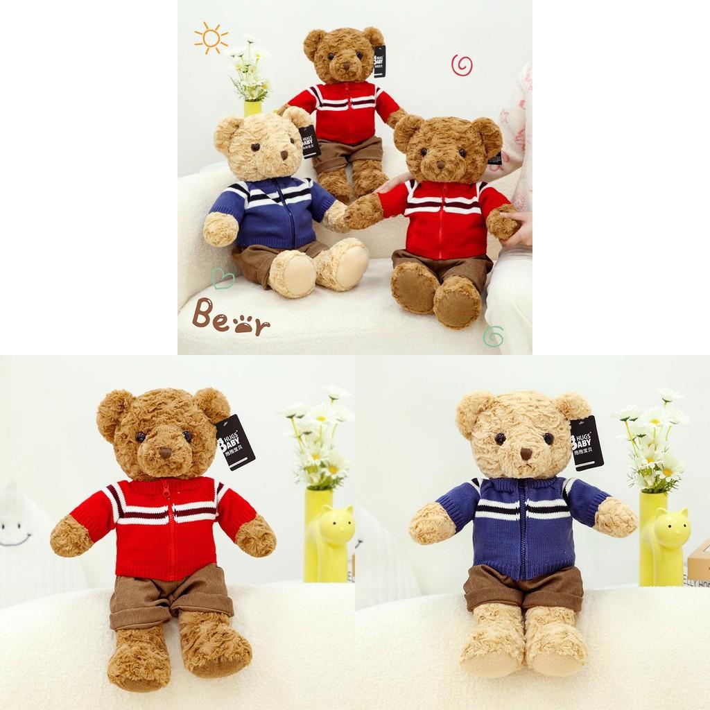 Teddy Wear Clothed Bear Plush Toy Cartoon Stuffed Animal Doll Kid Gift Birthday