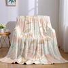 Blush Lemon Flannel Blanket Warm Soft Halloween Christmas Couch Warm Cozy Decorative Decor Gift for All Season