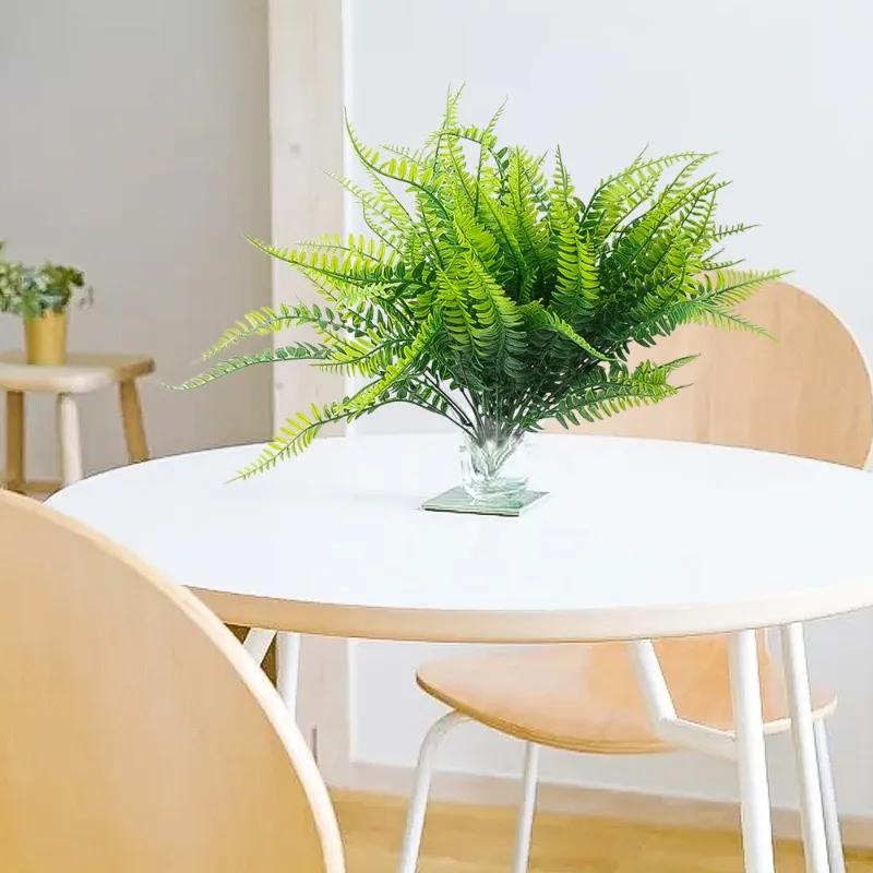 10/1pcs Artificial Plants Grass 7 Fork Plastic Spring Grass Plant Wall Green Plant Ornamental Flowers Decorative Home Decoracion