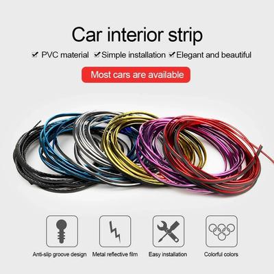 5M/10M Universal Car Styling Car Interior Decoration Strips Detachable Gap Auto Seal Dashboard Door Edge Moulding Trim Line Strip