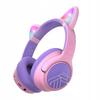 PowerLocus Bobo CAT Wireless LED AUX Headphones for Kids