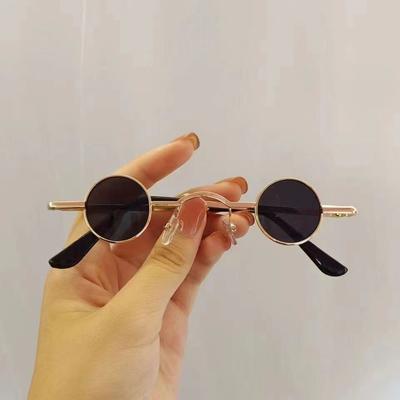 Funny Round Small Glasses Men's Trendy Small Lenses Sunglasses