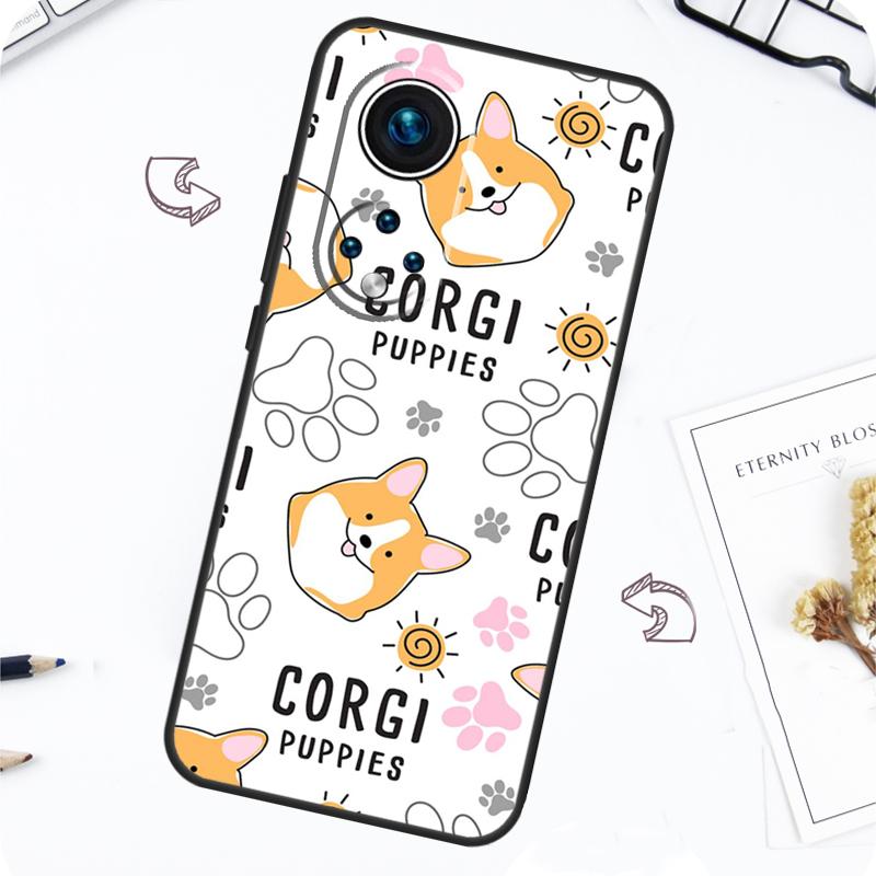 Cartoon Welsh Shiba Corgi Dog Case For Honor Magic 7 5 6 Pro Honor 200 Pro X9b X9a X8b X8a X8 X9 X9c 50 70 90 Lite Cover