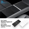 Silicone Car Central Console Storage Armrest Box Sticker for Tesla Model Y Juniper Launch 2025-UP Model 3 Highland Accessories